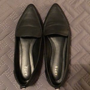 Ladies Black Flats by Apt. 9